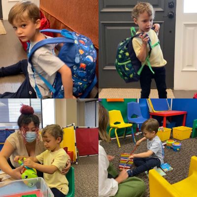 Photo of Lenon Hijazi and his twin brother, Leo Hijazi during their pre-primary school.